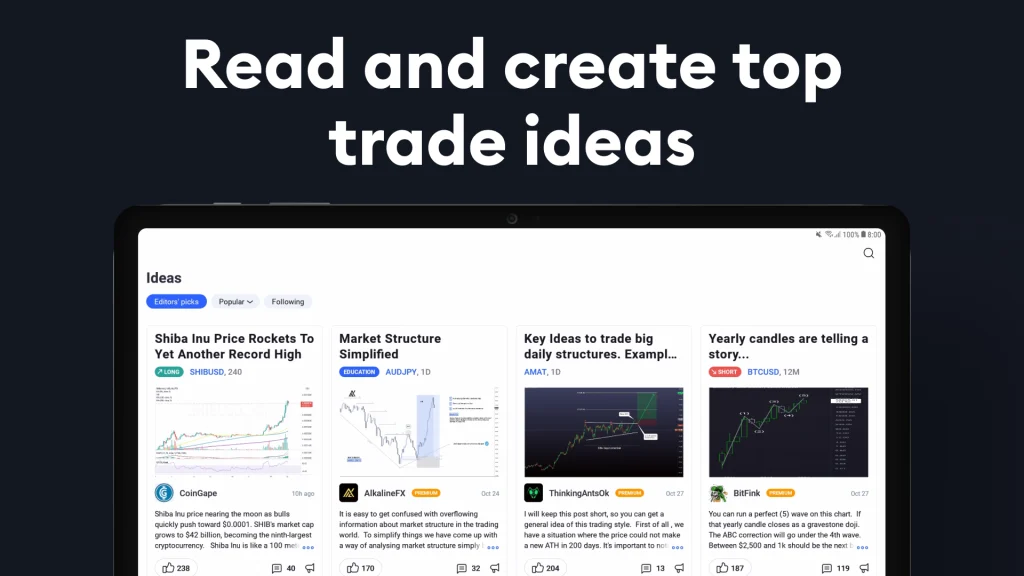 trading ideas in tradingview mod apk